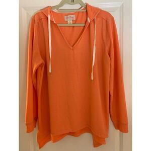 Coral Bay Women's XL Hoodie Coral Color Coastal Beach D030